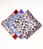 فولار "روائع القيشاني الأزرق" الحريري