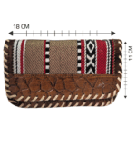 جزدان كروت بنقوش هندسية وألوان مختلفة