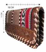 ⁦جزدان كروت بنقوش هندسية وألوان مختلفة⁩ - الصورة ⁦4⁩