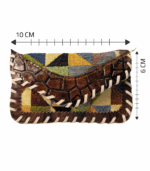 جزدان نقود بنقوش هندسية وألوان مختلفة