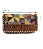 جزدان كروت بنقوش هندسية وألوان مختلفة