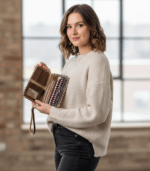 ⁦جزدان كروت بنقوش هندسية وألوان مختلفة⁩ - الصورة ⁦7⁩