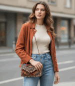 ⁦جزدان نقود بنقوش هندسية وألوان مختلفة⁩ - الصورة ⁦4⁩